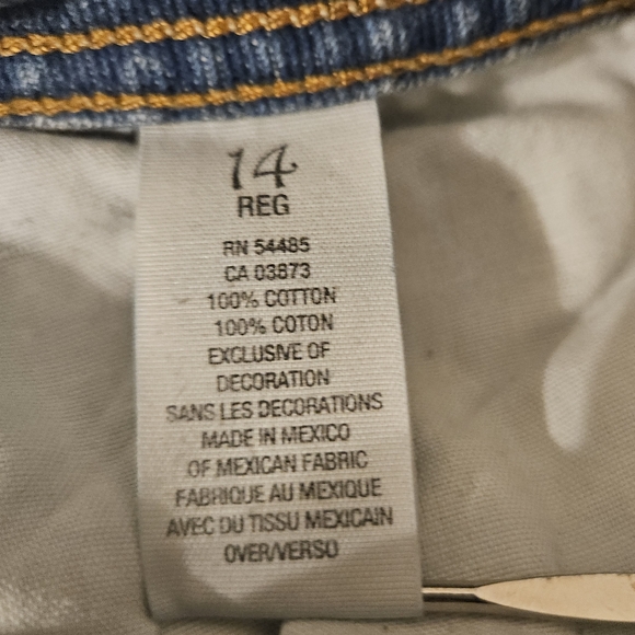 AMERICAN EAGLE Artist Vintage Jeans Cotton Distressed 14 R - Picture 13 of 16